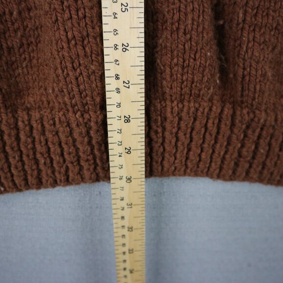 Mens Hand Knit Chunky Puillover Sweater Vintage 1990s 3XL-4XL - Picture 5 of 7
